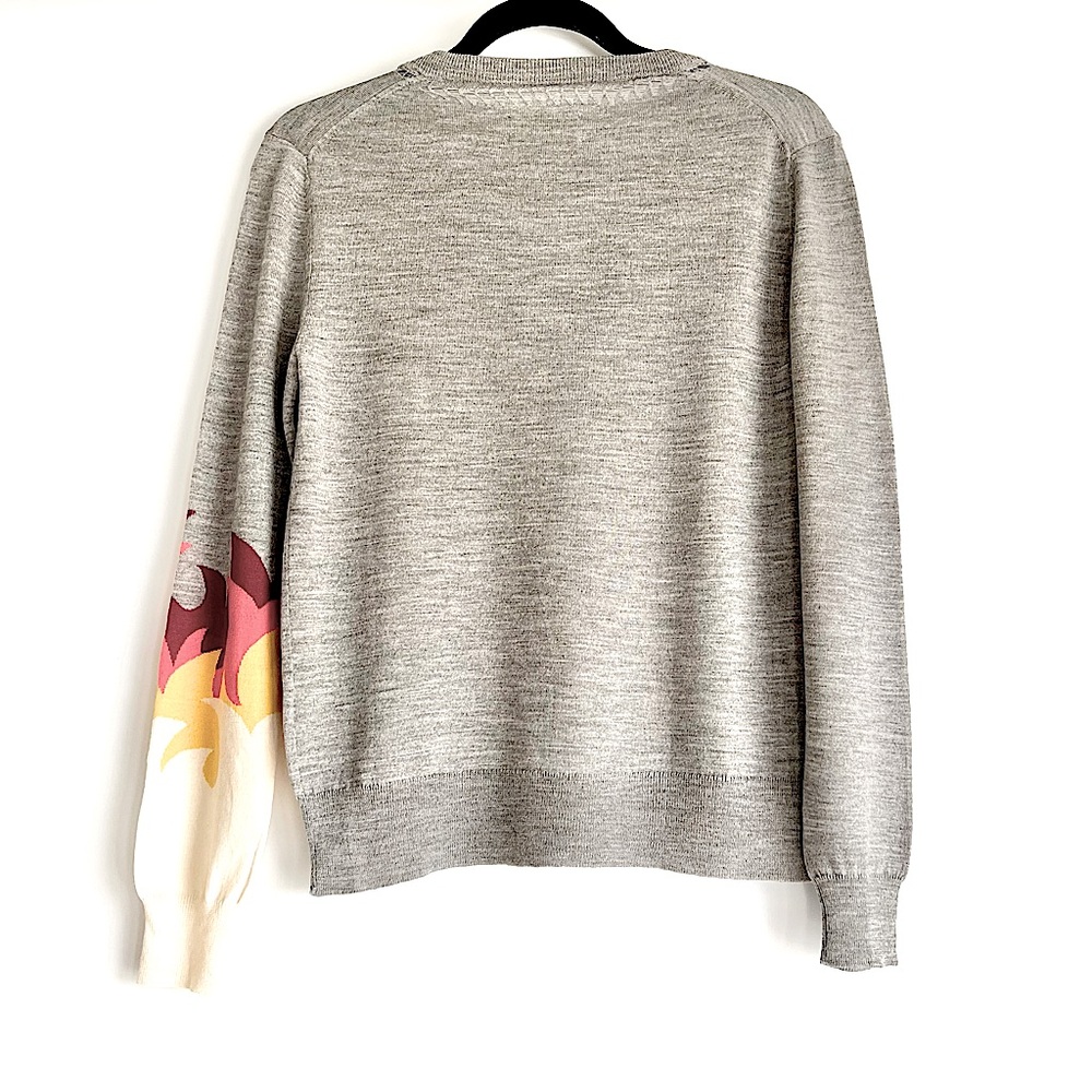 Zadig & Voltaire - Ready Bis Intarsia Knit Flame Merino Wool Sweater Size Small - Picture 6 of 16